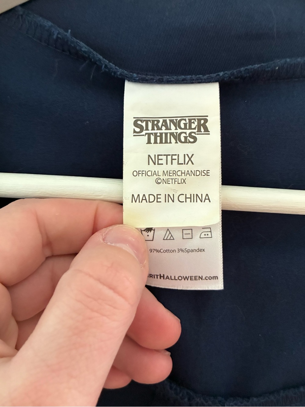 Stranger Things Lightweight Navy Work Jacket - Picture 4 of 4